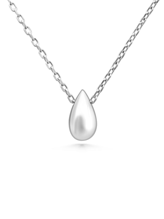 Drop Silver Big Necklace