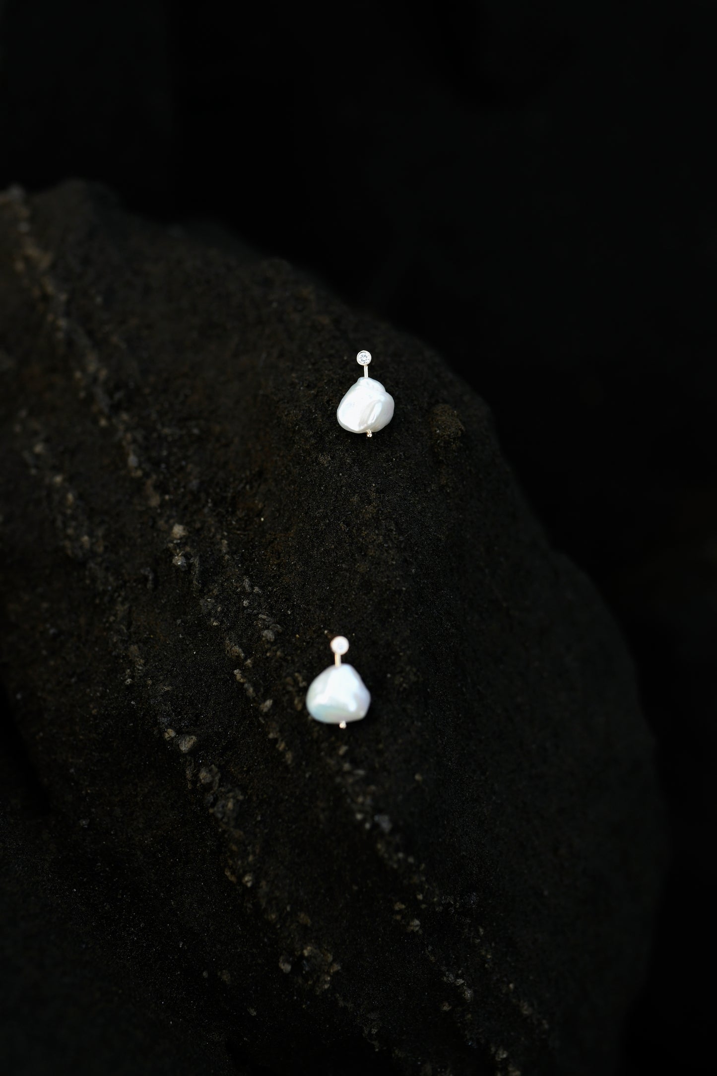 Pearl And Diamond Earrings