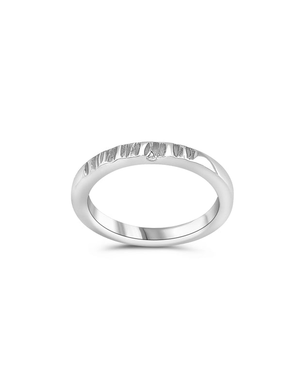 Hammer Silver Ring – Hik & Rós