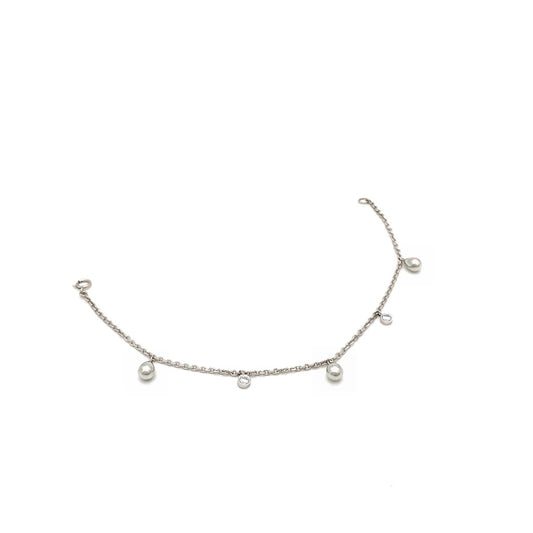 Drop/Stone Silver Bracelet