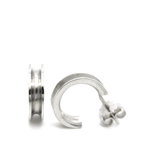 Ria Silver Small Hoops